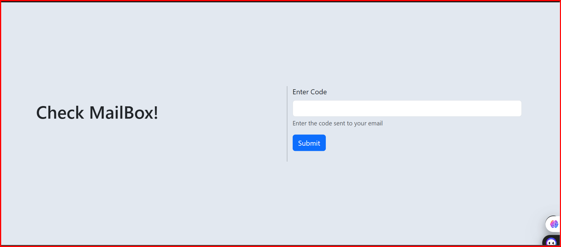 Email Verification Prompt